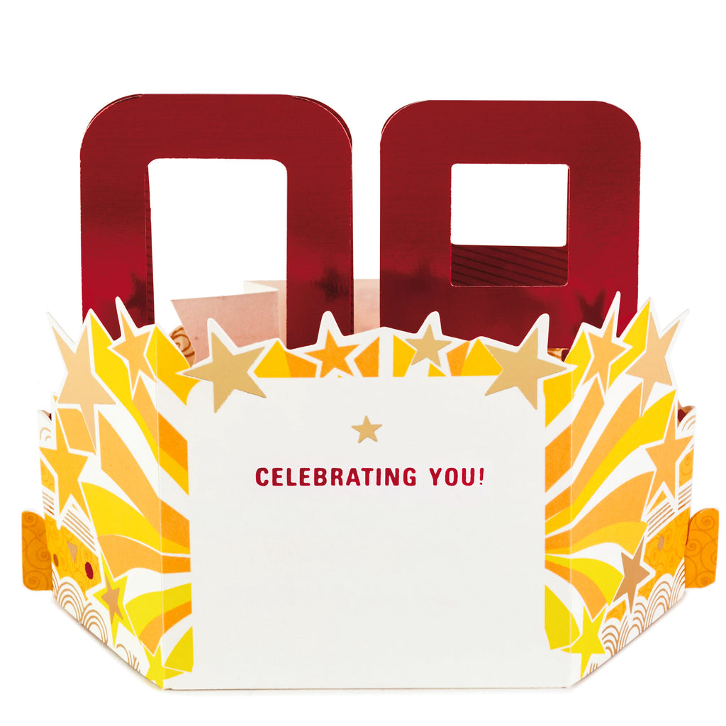 Paper Wonder 90th Birthday Pop Up Card (Celebrating You)