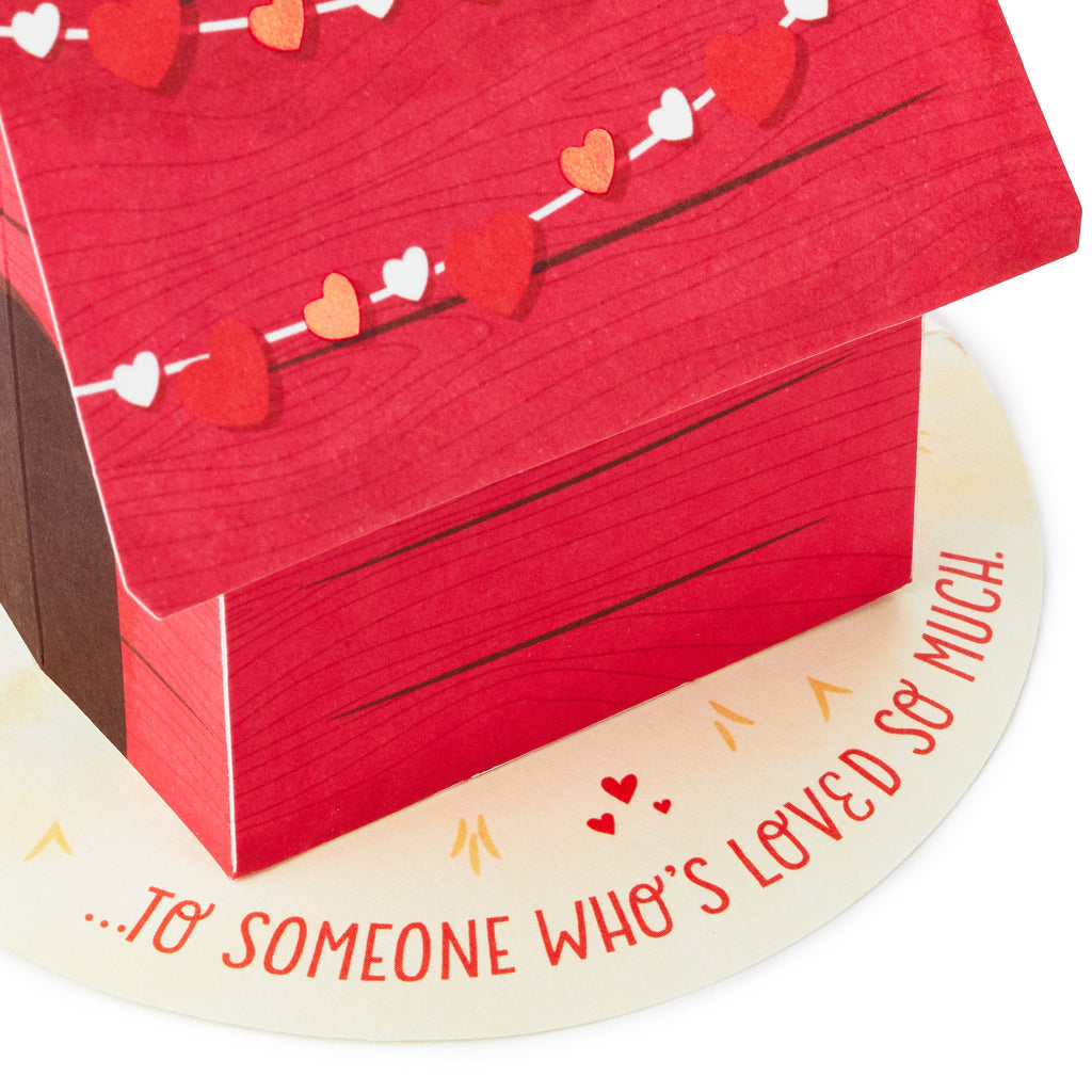 Paper Wonder Peanuts Pop Up Valentines Day Card (Snoopy and Woodstock)