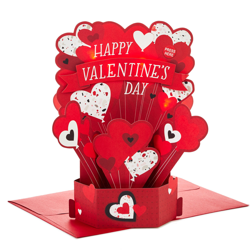 Paper Wonder Musical Pop Up Valentines Day Card (Plays Happy by Pharrell Williams)