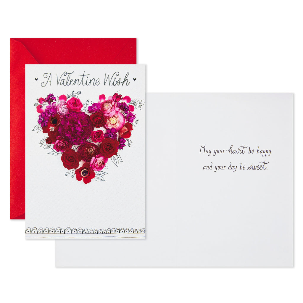 Hallmark Pack of Valentines Day Cards, Valentine Wish (10 Valentine's Day Cards with Envelopes)