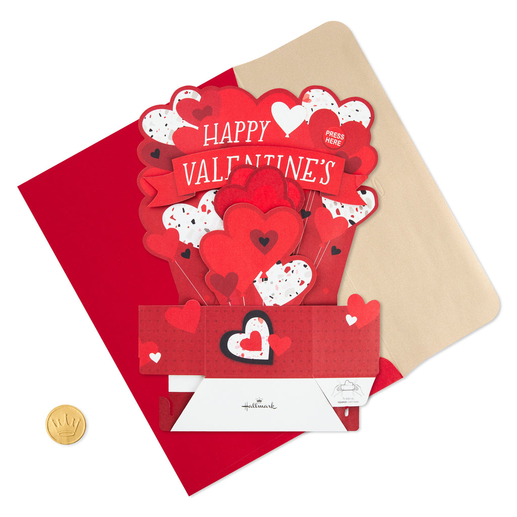 Paper Wonder Musical Pop Up Valentines Day Card (Plays Happy by Pharrell Williams)