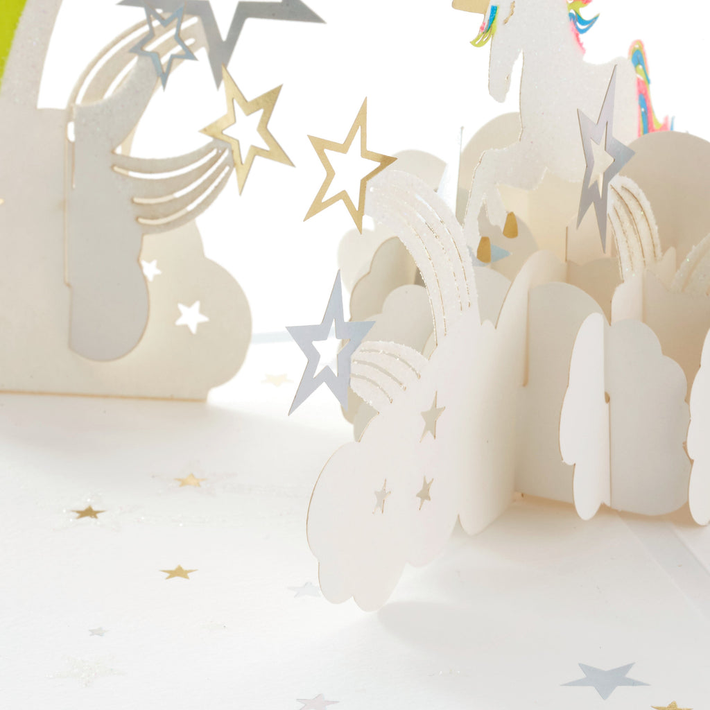Signature Paper Wonder Pop Up Birthday Card (Unicorn, You Are Magical)