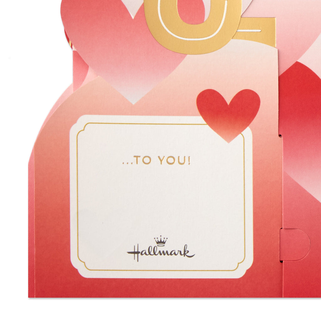 Hallmark Paper Wonder Jumbo Displayable Valentine's Day Card or Centerpiece (Accordion Fold Happy Valentine's Day)
