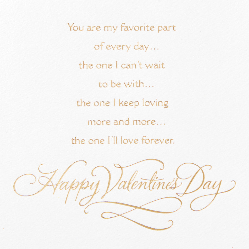 Hallmark Valentine's Day Card for Husband, Wife, Boyfriend, Girlfriend (Forever Lettering)