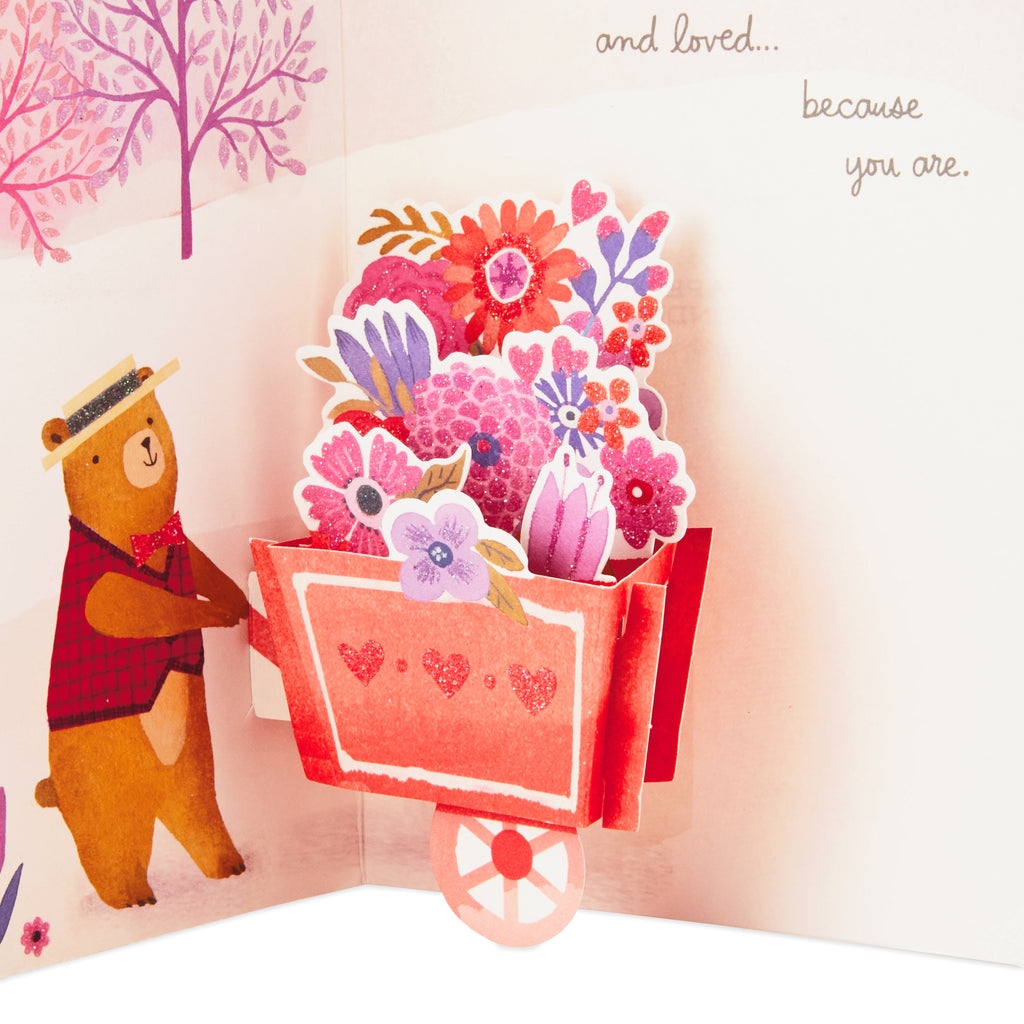 Paper Wonder Pop Up Valentines Day Card for Anyone (Beary Loved Valentine)