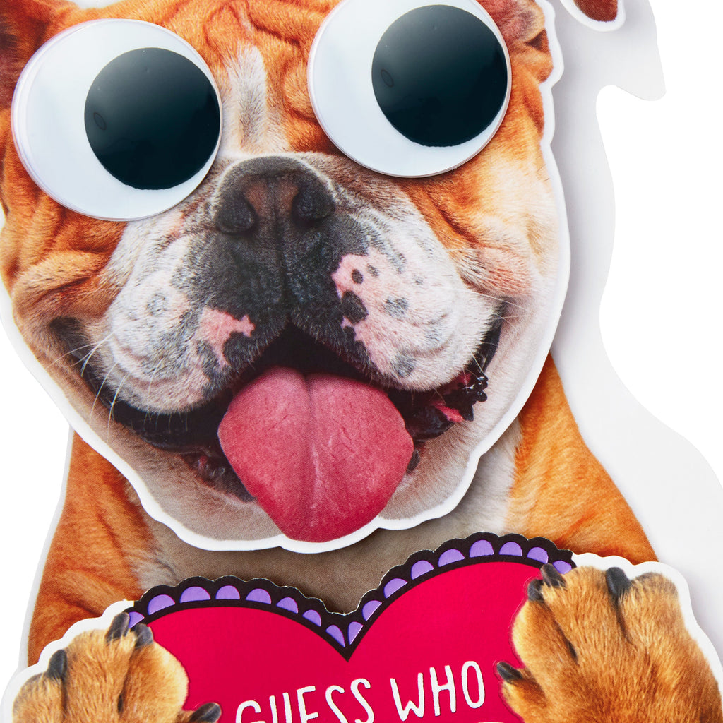 Funny Valentine's Day Card (Dog with Googly Eyes)