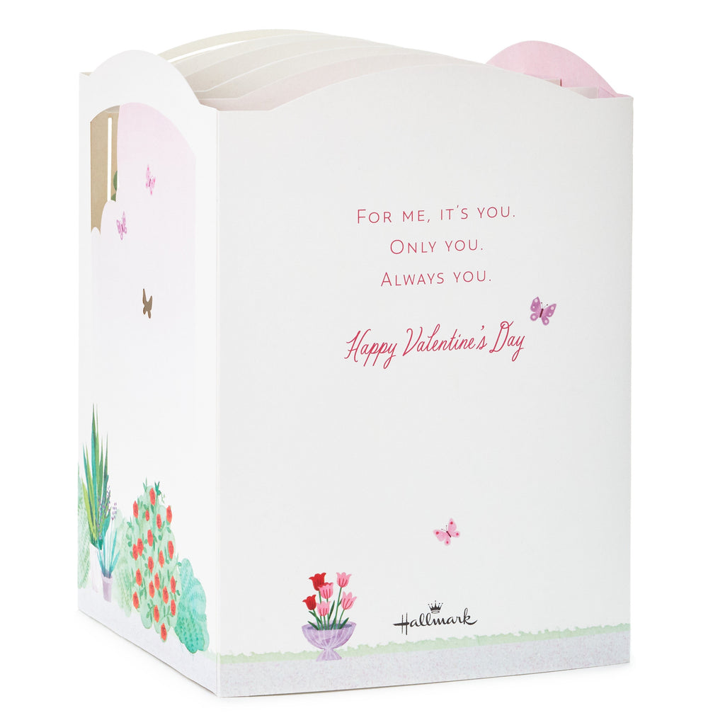 Paper Wonder Displayable Pop Up Valentines Day Card for Significant Other (With All My Love)