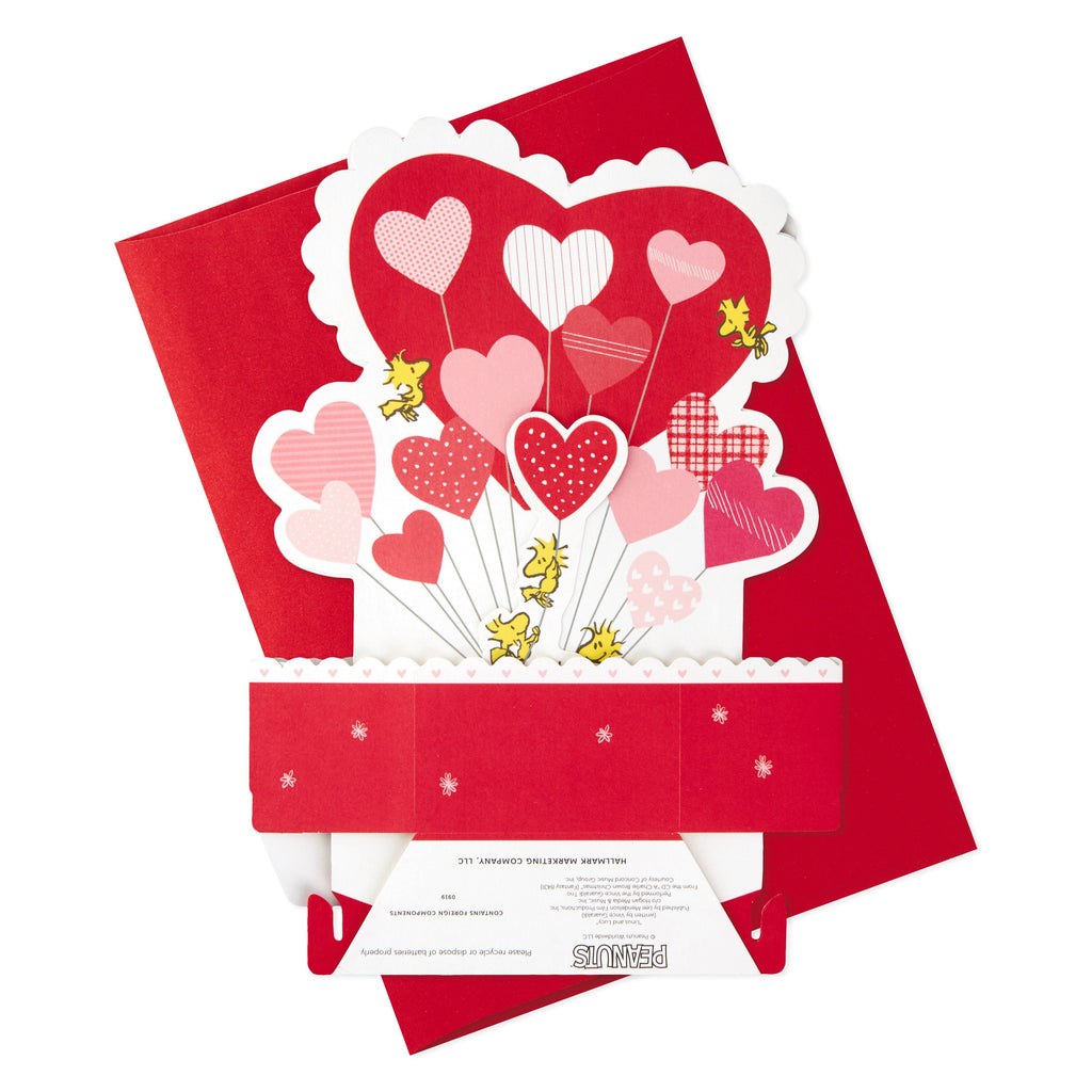 Paper Wonder Musical Peanuts Pop Up Valentines Day Card (Plays Linus and Lucy)